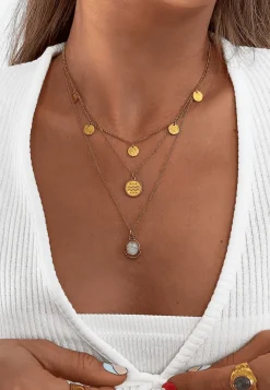 COLLAR NITI BAÑADO EN ORO