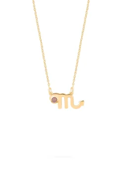 COLLAR PATHAREE ZODIACO BAÑADO EN ORO