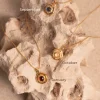 COLLAR PIEDRAS DE NACIMIENTO BAÑADO EN ORO
