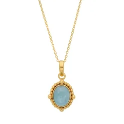 COLLAR SARANI BAÑADO EN ORO