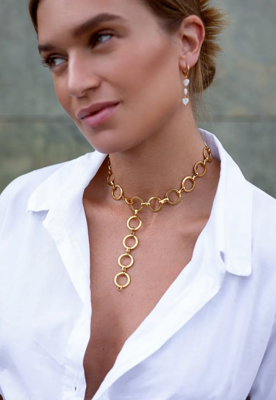 COLLAR TYAGA BAÑADO EN ORO