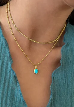 COLLAR VIKAS BAÑADO EN ORO