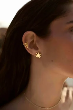 EAR CUFF BHOR DERECHO BAÑADO EN ORO