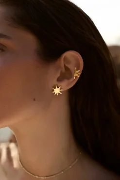 EAR CUFF BHOR IZQUIERDO BAÑADO EN ORO