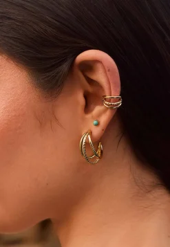 EAR CUFF NULKAL BAÑADO EN ORO