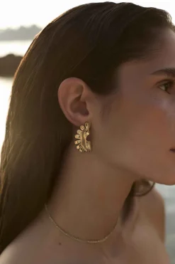 PENDIENTES AKRITI BAÑADOS EN ORO
