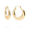 PENDIENTES ALISHA (30MM) BAÑADOS EN ORO