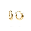 PENDIENTES ALISHA (18MM) BAÑADOS EN ORO