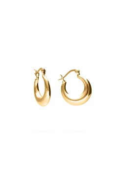 PENDIENTES ALISHA (18MM) BAÑADOS EN ORO