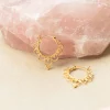 PENDIENTES ARAVINDA (16MM) BAÑADOS EN ORO