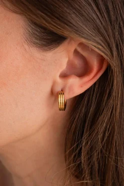 PENDIENTES ASABAB (16MM) BAÑADOS EN ORO
