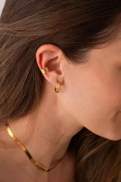 PENDIENTES ASABAB (16MM) BAÑADOS EN ORO