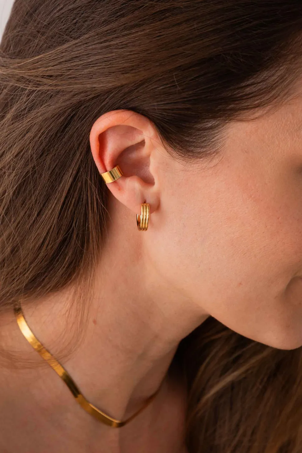 PENDIENTES ASABAB (16MM) BAÑADOS EN ORO