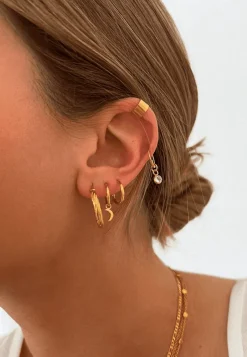 PENDIENTES BHANU (12MM) BAÑADOS EN ORO