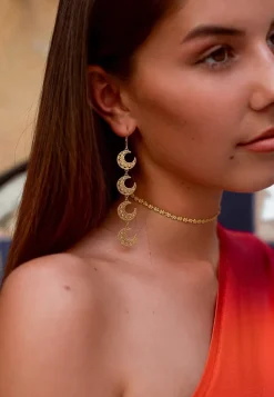 PENDIENTES CHAAND BAÑADOS EN ORO