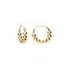 PENDIENTES GEND (14MM) BAÑADOS EN ORO