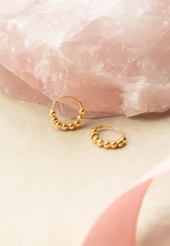 PENDIENTES GEND (14MM) BAÑADOS EN ORO