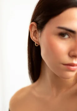 PENDIENTES GEND (14MM) BAÑADOS EN ORO