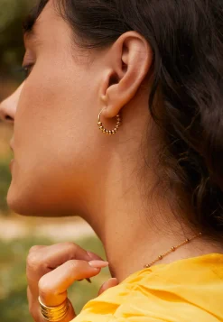 PENDIENTES GEND (18MM) BAÑADOS EN ORO