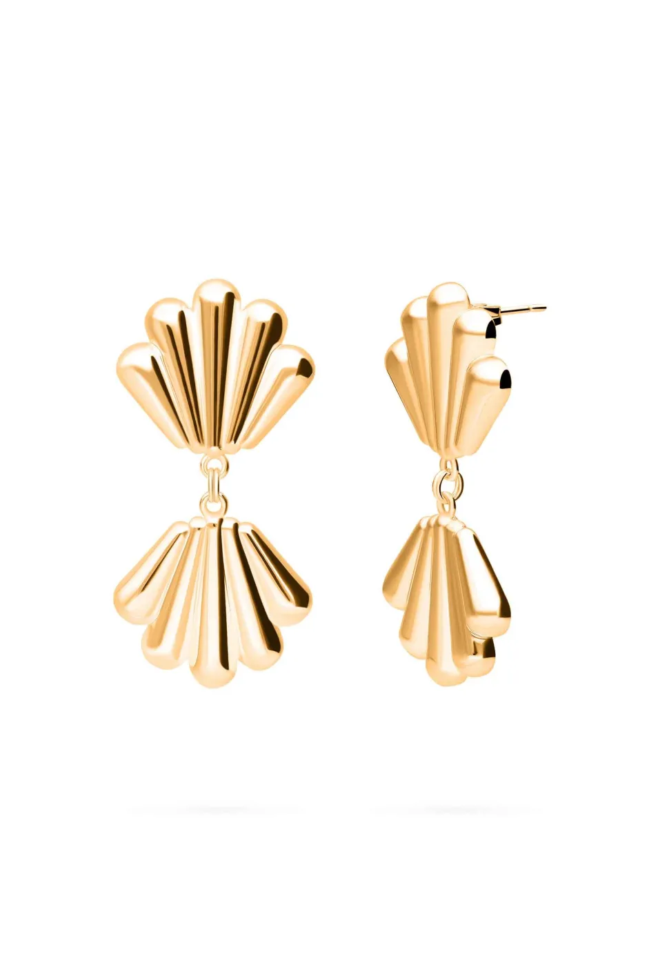 PENDIENTES GONGA BAÑADOS EN ORO