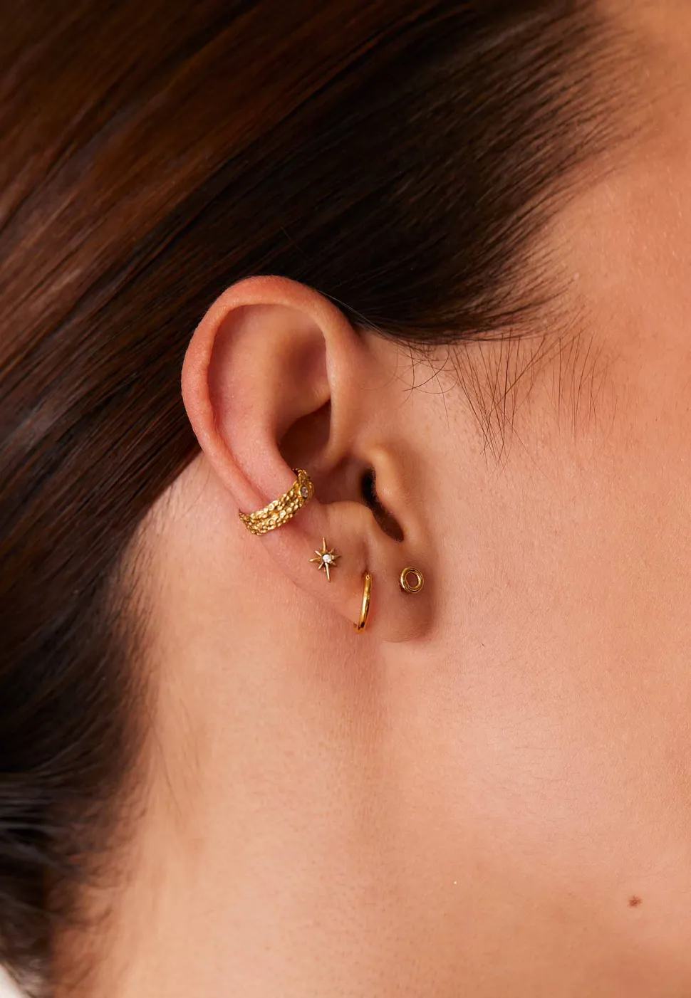 PENDIENTES HALAKON BAÑADOS EN ORO
