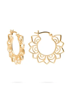 PENDIENTES HEMLATA (30MM) BAÑADOS EN ORO