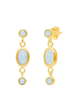 PENDIENTES INDU BAÑADOS EN ORO
