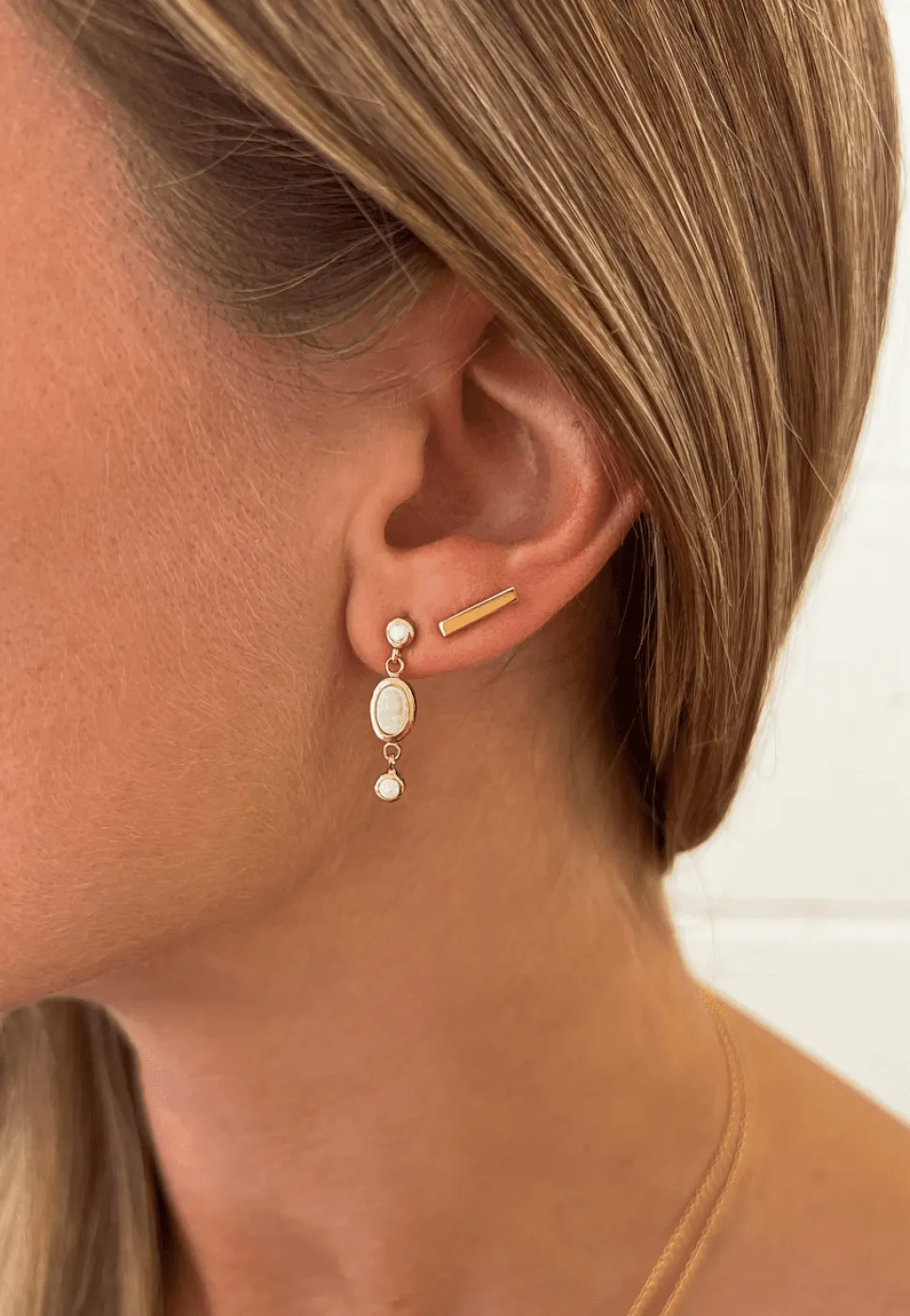 PENDIENTES INDU BAÑADOS EN ORO