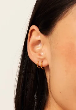 PENDIENTES JIVANA (12MM) BAÑADOS EN ORO