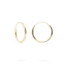 PENDIENTES JIVANA (18MM) BAÑADOS EN ORO