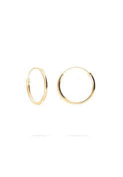 PENDIENTES JIVANA (18MM) BAÑADOS EN ORO