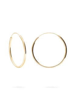 PENDIENTES JIVANA (30MM) BAÑADOS EN ORO