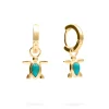 PENDIENTES KACHHUA (10MM) BAÑADOS EN ORO