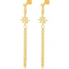 PENDIENTES KALPANA BAÑADOS EN ORO