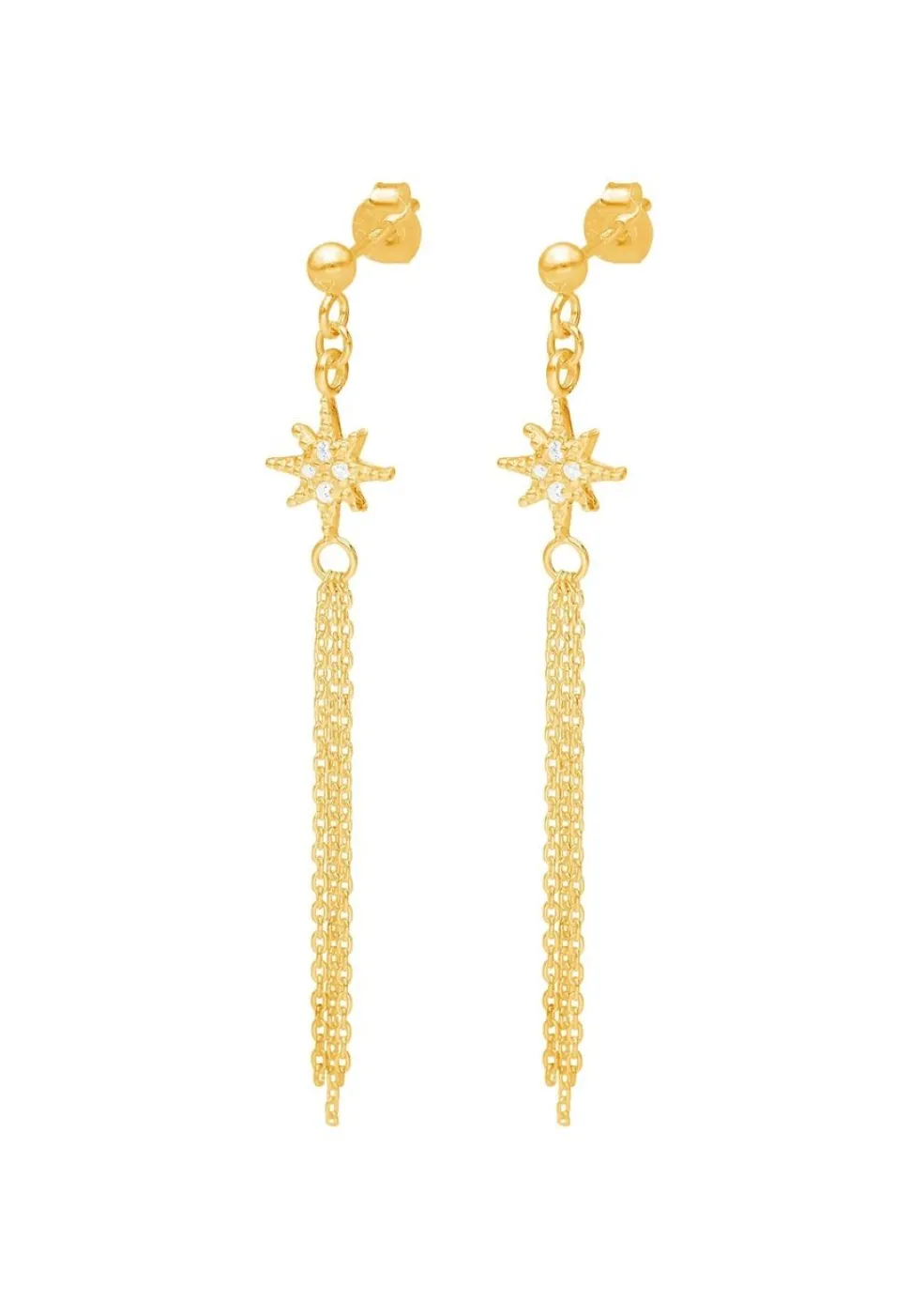 PENDIENTES KALPANA BAÑADOS EN ORO