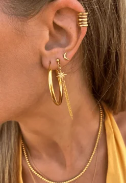PENDIENTES KALPANA BAÑADOS EN ORO