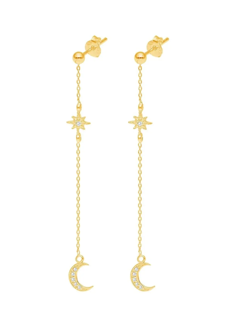 PENDIENTES LILAVATI BAÑADOS EN ORO