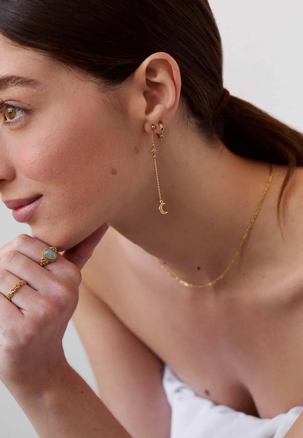 PENDIENTES LILAVATI BAÑADOS EN ORO