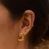 PENDIENTES MACCAM BAÑADOS EN ORO