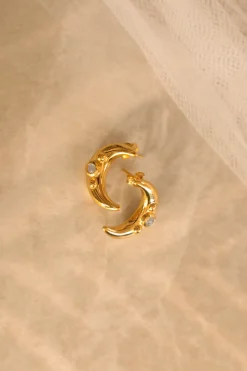 PENDIENTES MACCAM BAÑADOS EN ORO