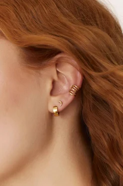 PENDIENTES ONAM (12MM) BAÑADOS EN ORO