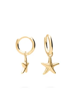 PENDIENTES PAVANA (12MM) BAÑADOS EN ORO