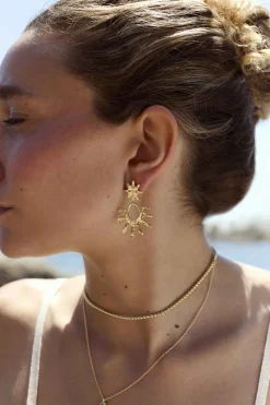 PENDIENTES PIGALANA BAÑADOS EN ORO