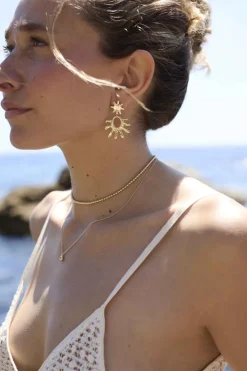 PENDIENTES PIGALANA BAÑADOS EN ORO