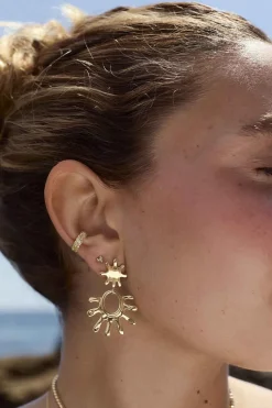 PENDIENTES PIGALANA BAÑADOS EN ORO