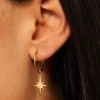 PENDIENTES RAMANA (18MM) BAÑADOS EN ORO