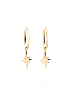 PENDIENTES RAMANA (18MM) BAÑADOS EN ORO