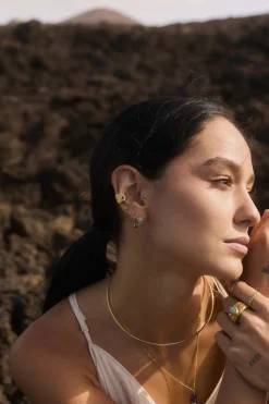 PENDIENTES RASATAL BAÑADOS EN ORO
