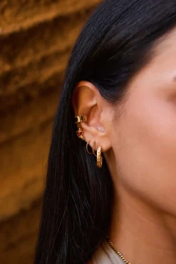 PENDIENTES SAITRAS BAÑADOS EN ORO