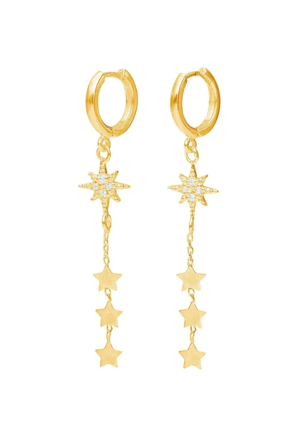 PENDIENTES SHARMILA (10MM) BAÑADOS EN ORO